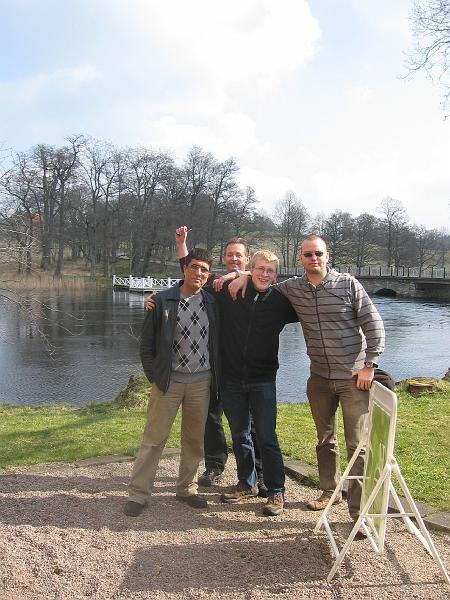 1 april 2008 052.jpg - Shapoor, Ivan, Jag och Fredrik. (Foto: Johan).